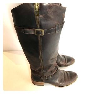 EUC Chocolate Brown Charles David Riding Boots 8